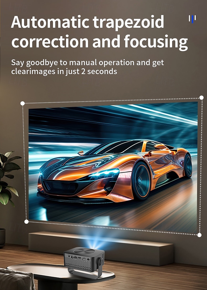 draagbare projector native 1080p 4k autofocus en keystone-correctie 360 graden verstelbare standaard afneembaar draagbaar 2025 - $159.99 –P11