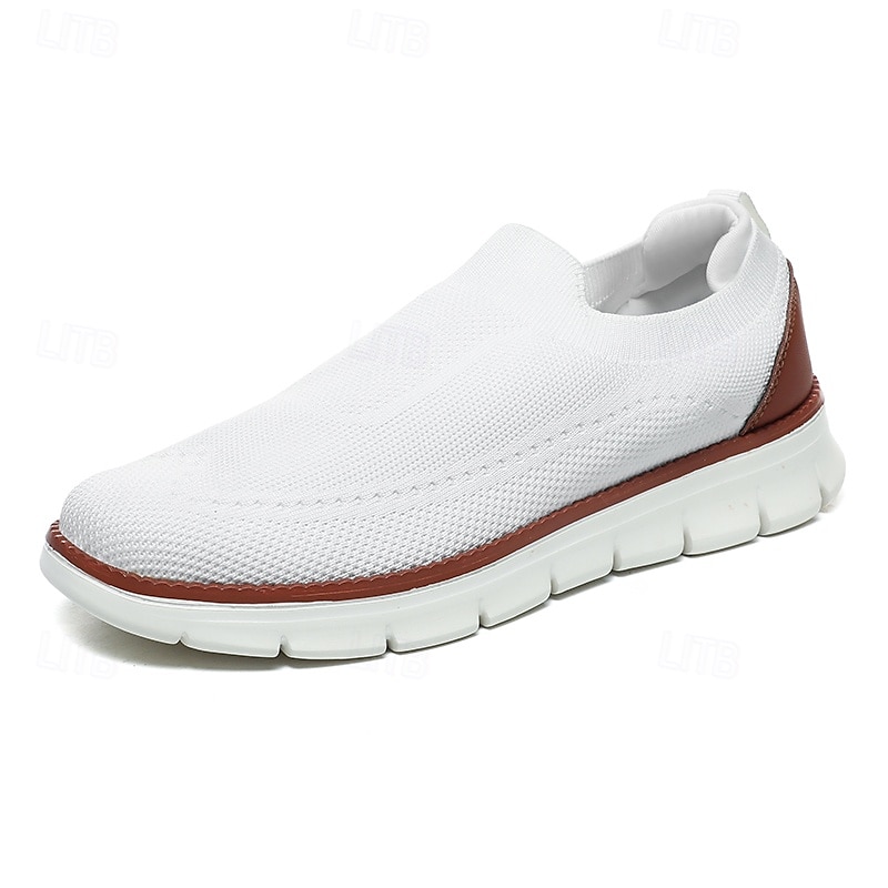 Baskets en tricot à enfiler pour homme – Chaussures de marche décontractées, légères et respirantes, idéales pour les voyages d'été et le quotidien de 2025 ? $34.99 –P3