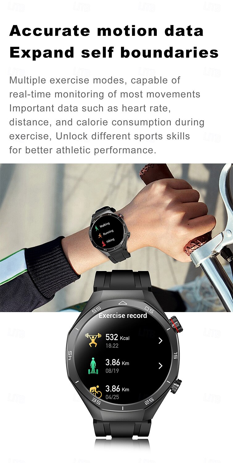 IMOSI Men's Smart Watch 1.52 Bluetooth Call Music Sport Heart Rate Monitor 400mAh Battery Compatible with Android & iOS 2025 - $56.99 –P7