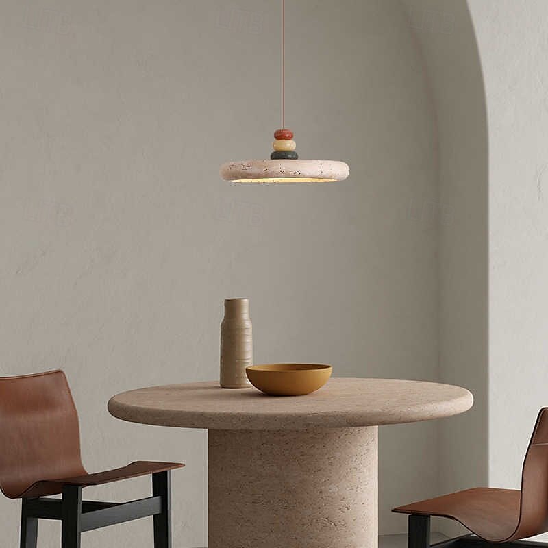 Lampadari a sospensione a LED bianco caldo/bianco, 1 luce, stile giapponese wabi sabi, per hall di hotel, illuminazione creativa, lampada da soffitto per balcone, sala ristorante, 100-265 V. del 2025 a $116.99 –P4