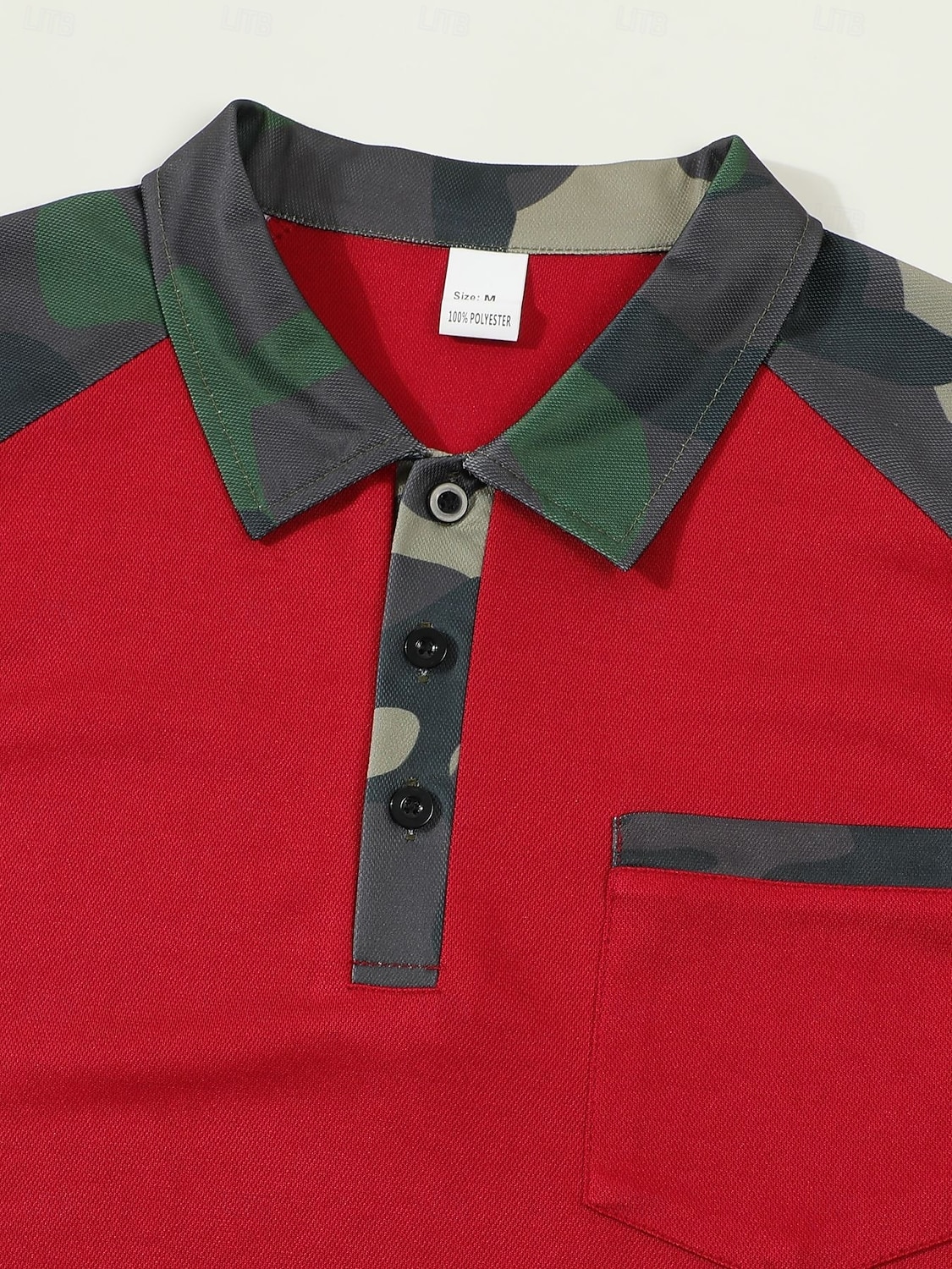 Herre Polo Golf skjorte Virksomhet Avslappet Klassisk Kortermet Mote Grunnleggende Kamuflasje Farge Lomme Knapp foran Sommer Vår & Vinter Normal Svart Rød Navyblå Kakifarget Polo 2026 - $18.99 –P7