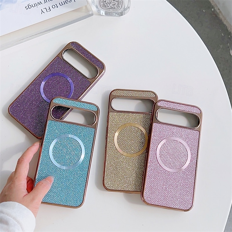 טלפון מגן עבור גוגל Pixel 9 Pro Pixel 9 Pro XL Pixel 8 Pro Pixel 8 פיקסל 9 כיסוי אחורי מארז ספיחה מגנטי מגנטי תמיכה בטעינה אלחוטית עמיד בזעזועים צבע הדרגתי תבנית גאומטרית PC עור PU 2025 - $21.99 –P6