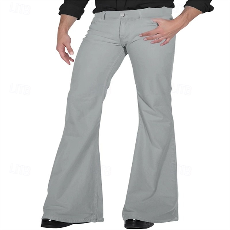 Retro Vintage 1970er Lange Länge Hose Schlaghosen Hippie Einfarbig Herren Maskerade Alltagskleidung Pride Parade Pride-Monat Erwachsene Hose Frühling & Sommer 2025 - $28.99 –P9