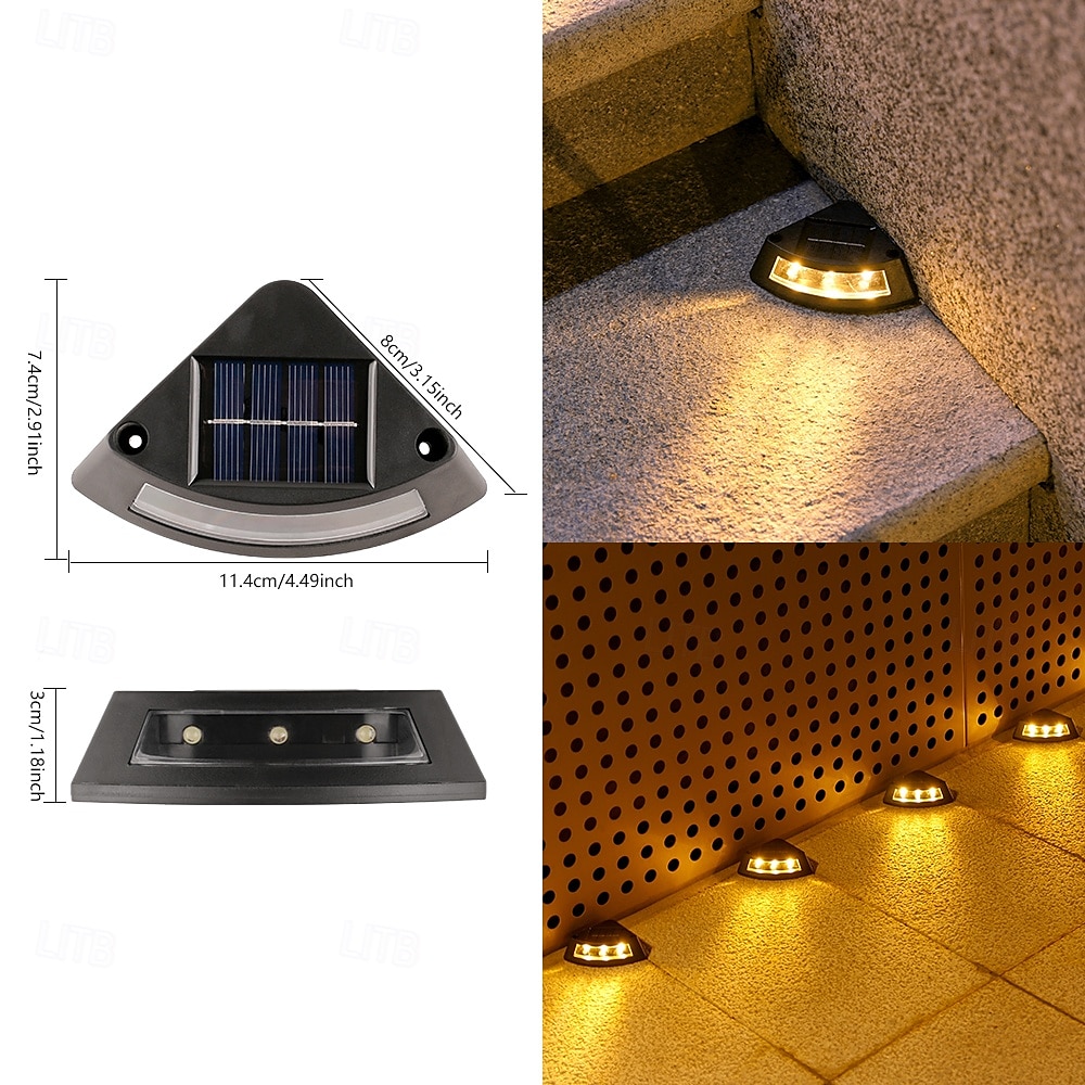 4 Pcs Solar Step Ground Light Solar Step Stair Decor Garden Lights Trail Light Outdoor Waterproof Yard Guide Light 2025 - $28.99 –P18