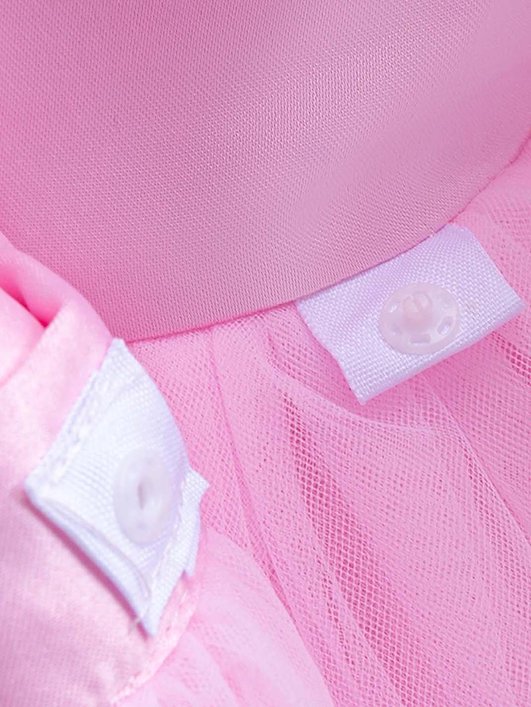 Děti Dívčí Šaty na párty Pevná barva Bez rukávů Zvláštní příležitosti Princeznovské Polyester Šaty na párty Léto Jaro Děti Žlutá Světlá růžová Trávová zelená 2025 - $41.99 –P15