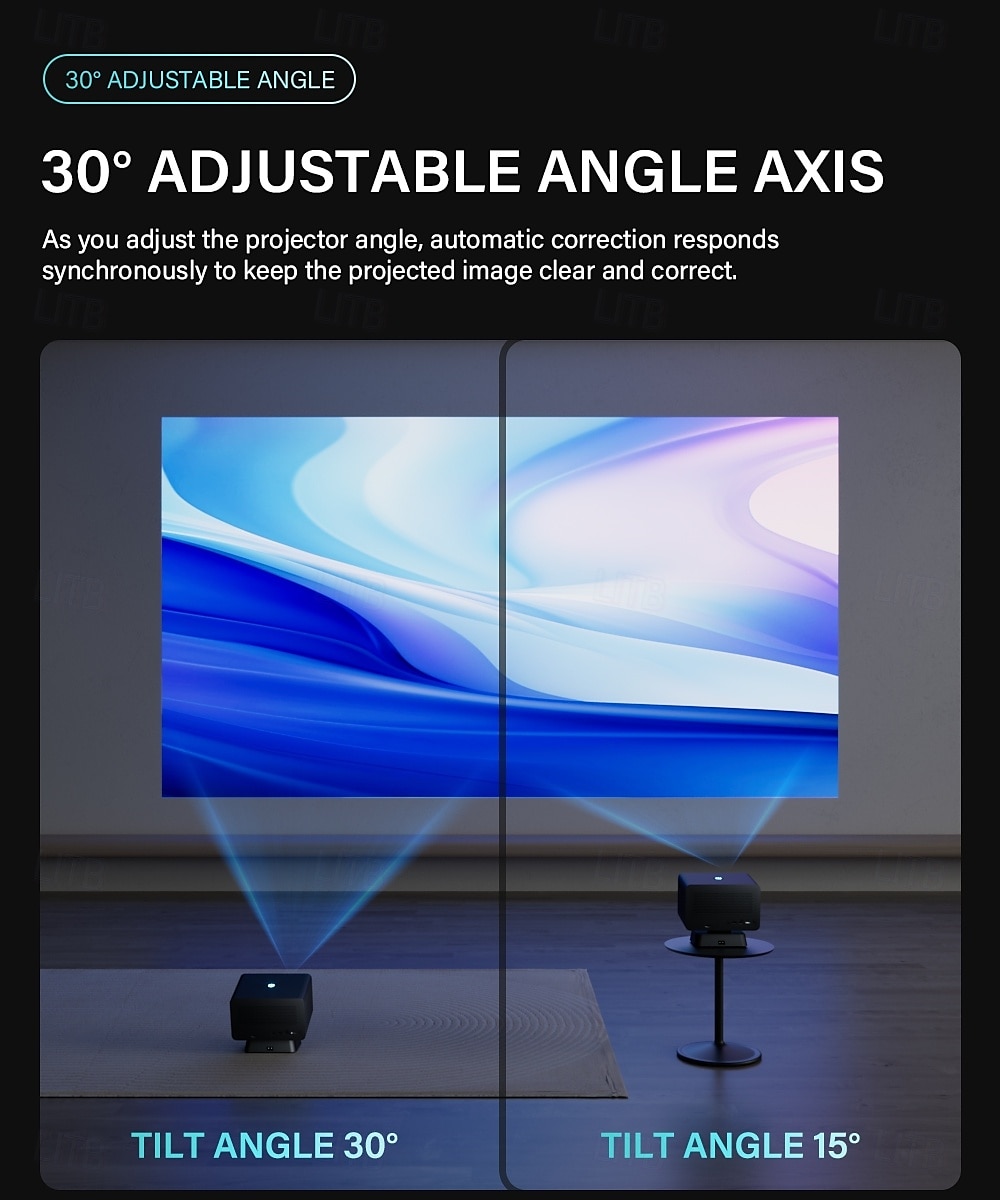 2025年 プロジェクター H713 ソリューション 1080 解像度 2gg16gb オートフォーカス 自動台形サポート 4k 再生 Bluetooth 音声リモコン 大型ゲーム対応 よりシルキー 450 ルーメン 日中使用可能 リアルホームプロ コレクション – $342.09 –P5