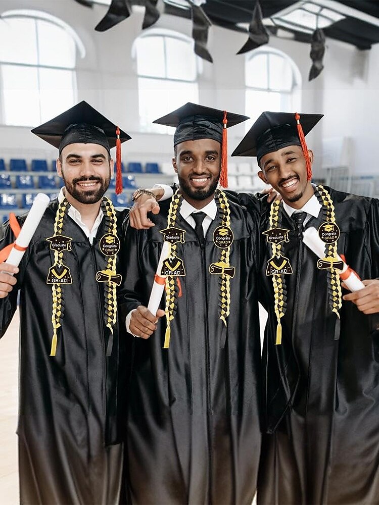 2025 gevlochten erekoord met afstudeerbedels – veelkleurige ceremonieketting voor middelbare scholieren en studenten 2025 - $14.99 –P2