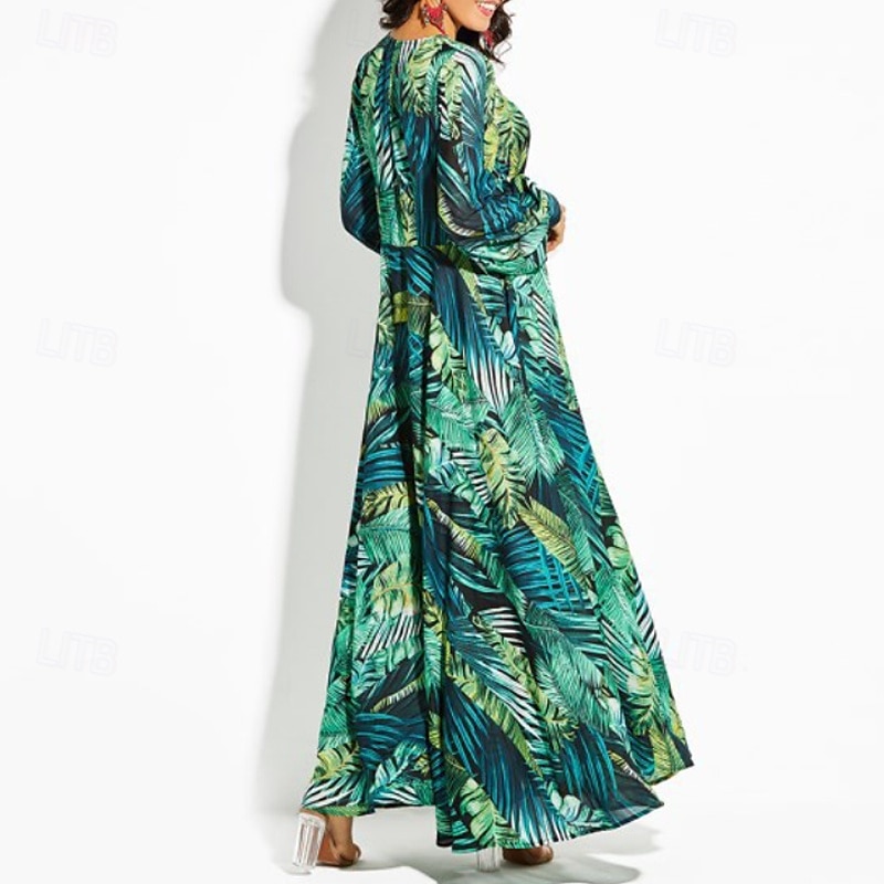 Per donna Abito Lungo Maxi Abito Abito Floreale Moda All'aperto Data Uscire Vestibilità regolare Fiore Senza Maniche Scollo a V Giallo Blu marino Blu Fucsia Estate del 2025 a $26.99 –P8