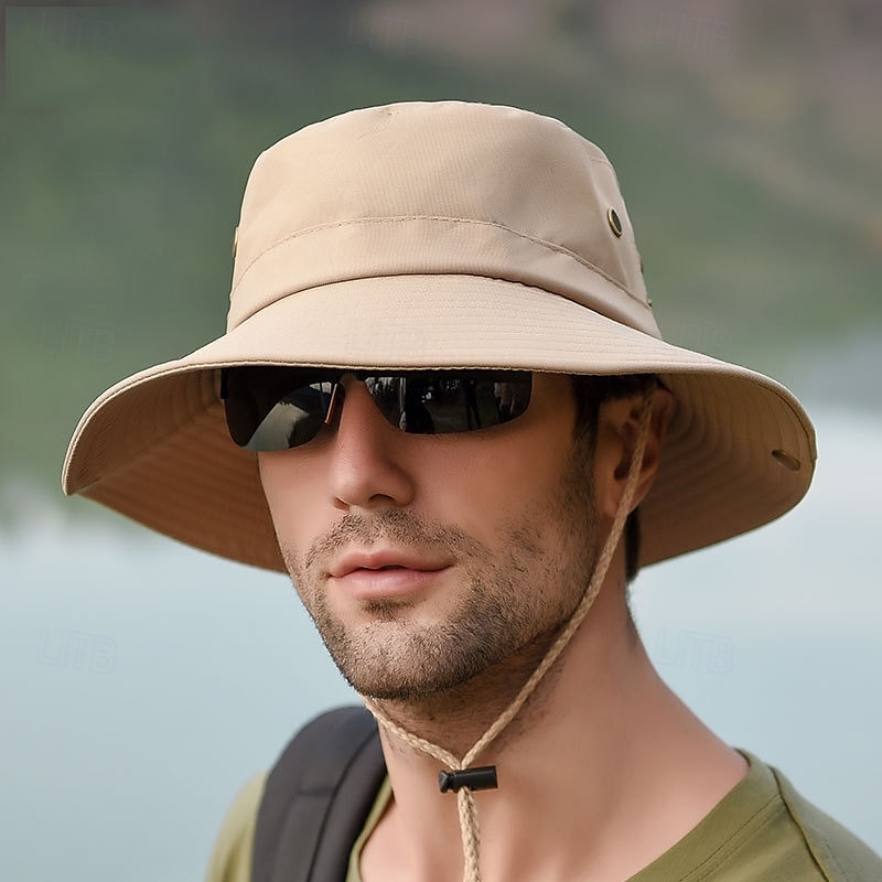 Outdoor Sun Hat Men's Hiking Hat Large Brimmed Breathable Hat Men's Sun Hat Sun Hat Fisherman Hat 2025 - $16.49 –P3