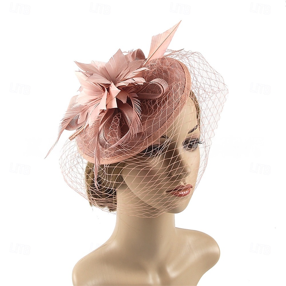 Headdress Feathers Fedora Hat Wedding Evening Party Tea Party Horse Race Cocktail Vintage Cute With Feather Headpiece Headwear 2026 - $28.99 –P5