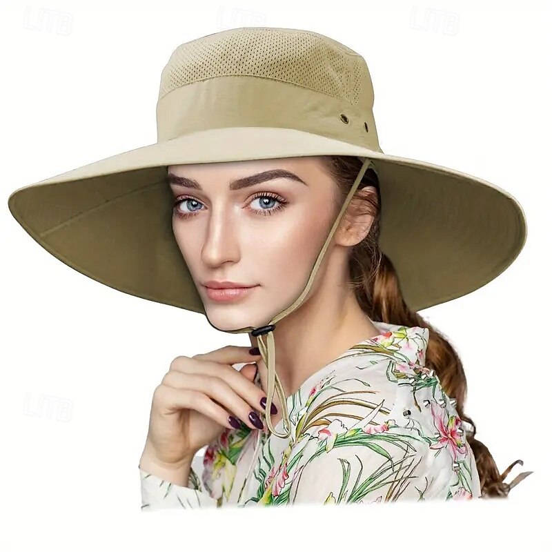 isoreunainen bucket cap molemmille sukupuolille kesä iso reuna uv aurinkohattu hengittävä kalastajahattu 2025 - $27.99 –P2
