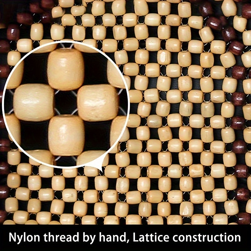 Natural Wooden Bead Car Seat Cushion Universal Fit Cooling Massage Ventilated Seat Cover for Summer 2026 - $61.99 –P7