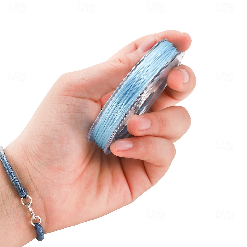 Cordino elastico in cristallo colorato da 0,5 mm, cordino per infilare perline anti-sfilacciamento per accessori fai da te per gioielli, materiali per perline per braccialetti del 2025 a $4.49 –P7