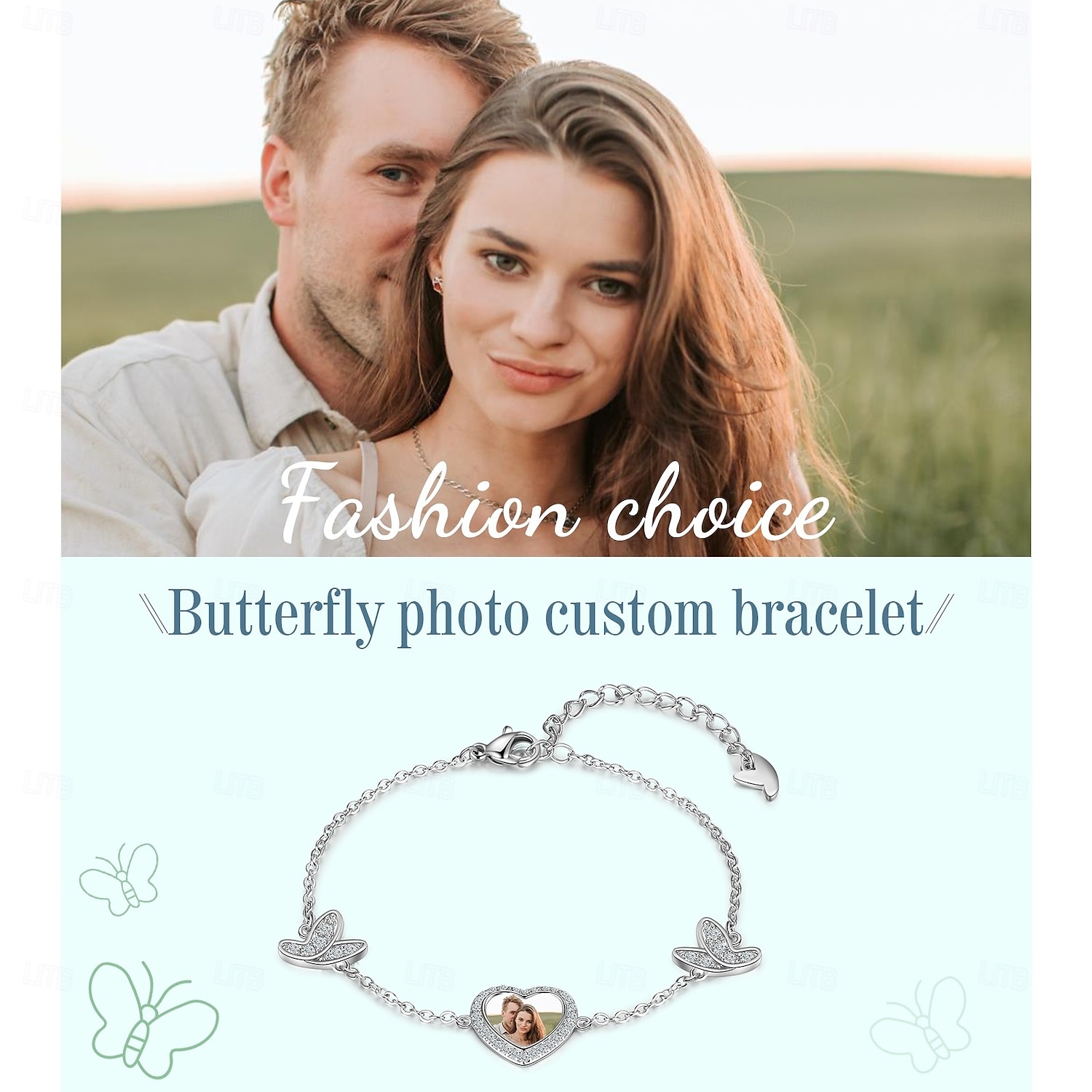 Pulseira Personalizada com Foto - Melhor Presente para Mãe Avó Esposa - Perfeito para o Dia das Mães Aniversário de 2025 por $27.99 –P5