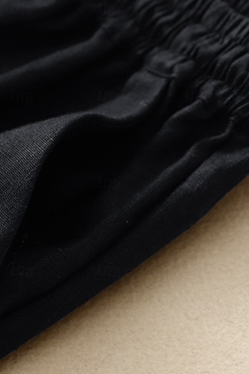 Pentru femei Pantaloni scurți din bumbac in Pantaloni Scurți Pantaloni Șic Stradă Casual Scurt Natural Simplu Buzunar Design Elastic cu Cordon Confortabil Exterior Comfortabil Stradă Casul / Zilnic 2025 - $21.99 –P14