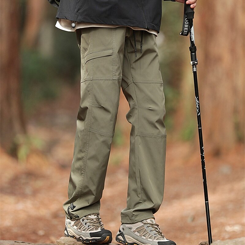 Ανδρικά Παντελόνια με τσέπες Παντελόνι πεζοπορίας Τακτικές παντελόνι Στρατιωτικό Εξωτερική Κανονικό Αδιάβροχη Γρήγορο Στέγνωμα Αναπνέει Παντελόνια Μαύρο Πράσινο Χακί 2025 - $29.99 –P12
