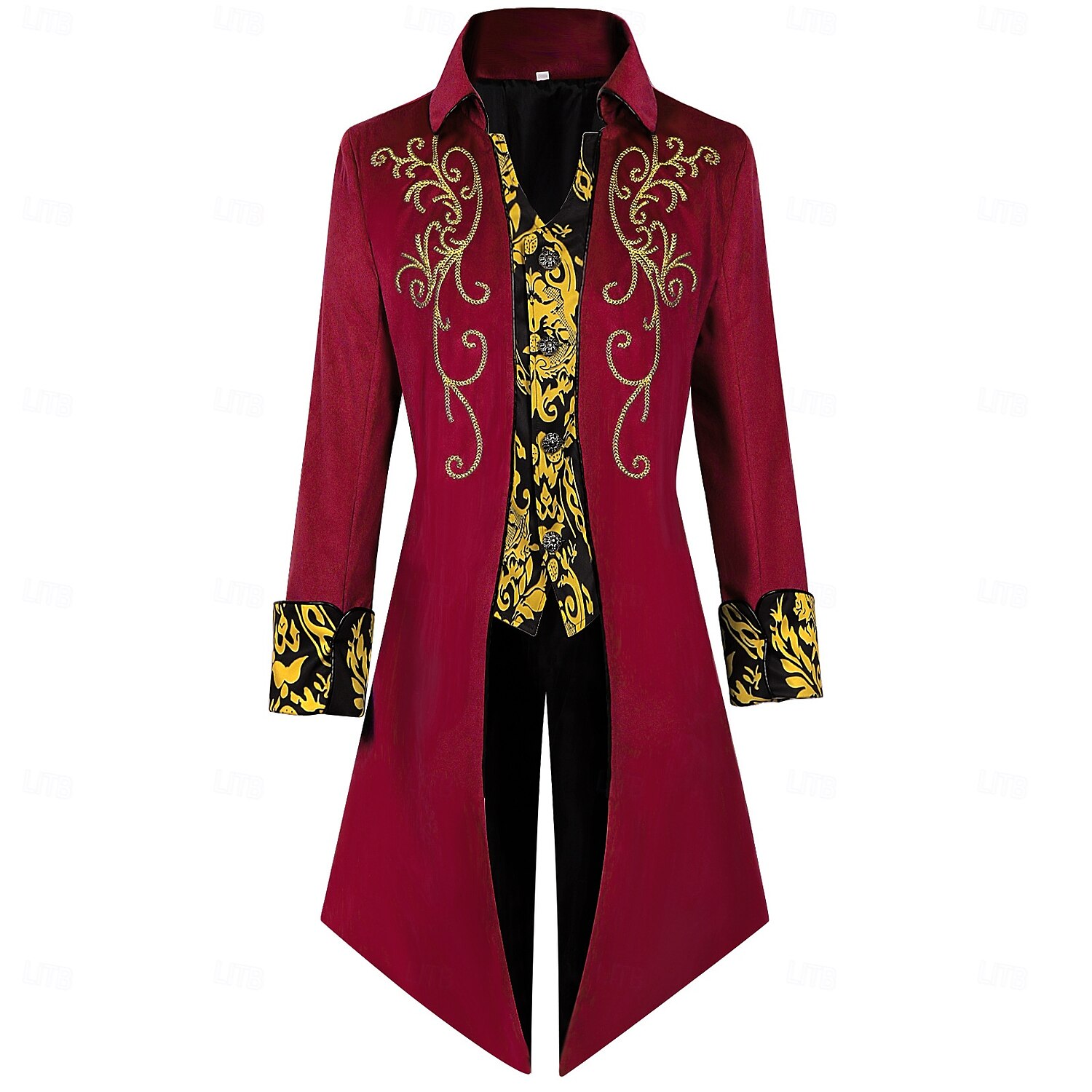 Retrò Vintage Punk & Gotico Medievale Cappotto Smoking Frac Per uomo Reale Halloween Carnevale Feste LARP Fiera Rinascimentale Adulti Cappotto Tutte le stagioni del 2025 a $63.99 –P3