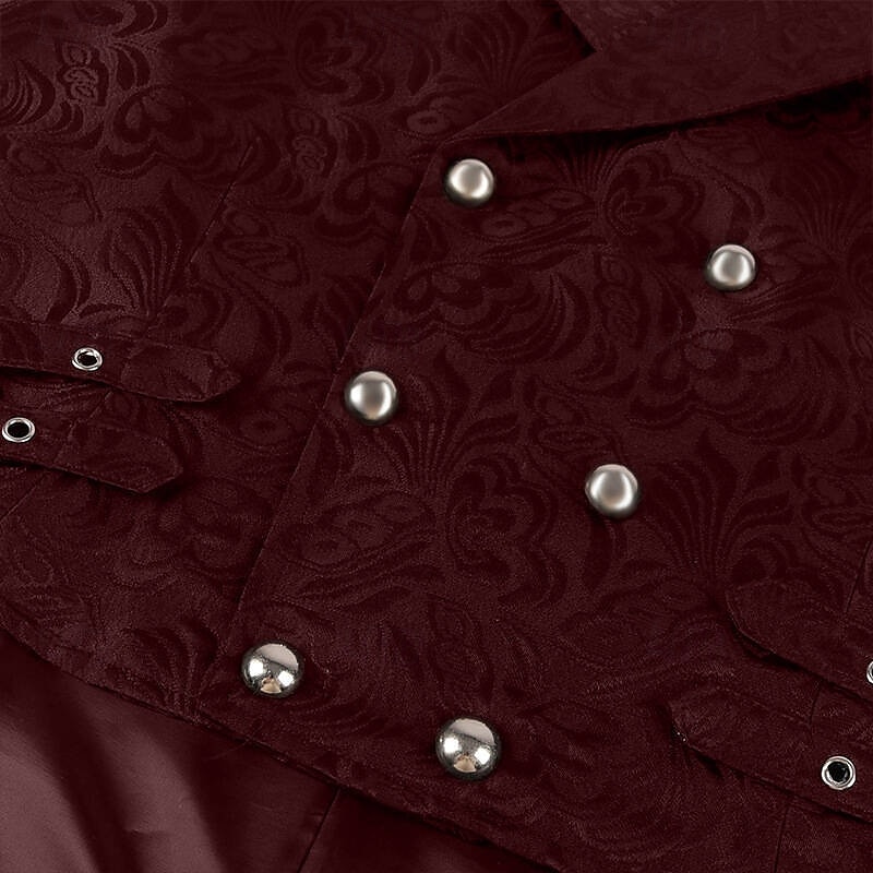 Punk og gotisk Victoriansk Steampunk سترة vest Prins Vampyrer Dobbeltkneppet Jacquardvevnad Herre Royal Halloween Karneval Ytelse LARP Ren Faire Voksne Vest Alle årstider 2025 - $36.99 –P18