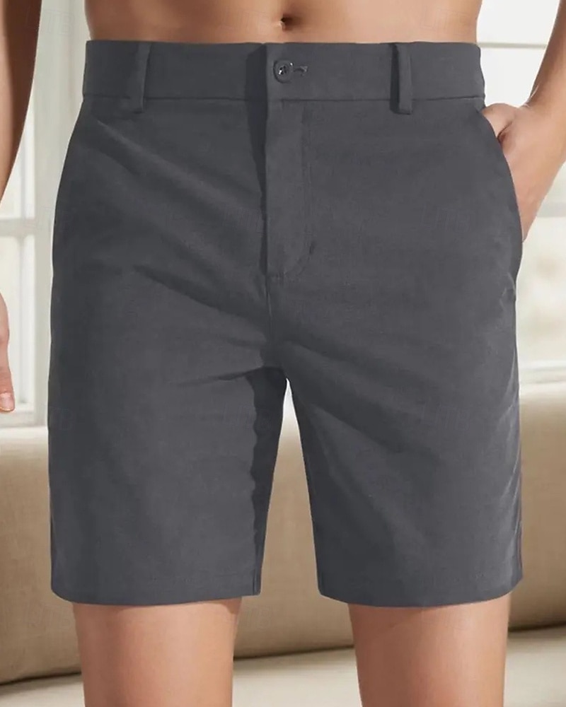 Per uomo Shorts eleganti Shorts da Lavoro Pantaloncini da golf Tasca Semplice Comodità Traspirante Lunghezza al ginocchio All'aperto Affari Sport Casual Blu Cachi del 2026 a $24.99 –P8