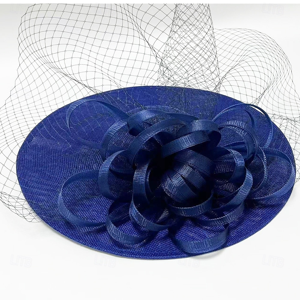 Huvudbonad Sinamay Fedora Hatt Bröllop Aftonfest Teaparty Hästkapplöpning Cocktail Vintage Söt Med Fjäder Huvudsmycke Huvudbonad 2026 - $32.99 –P4