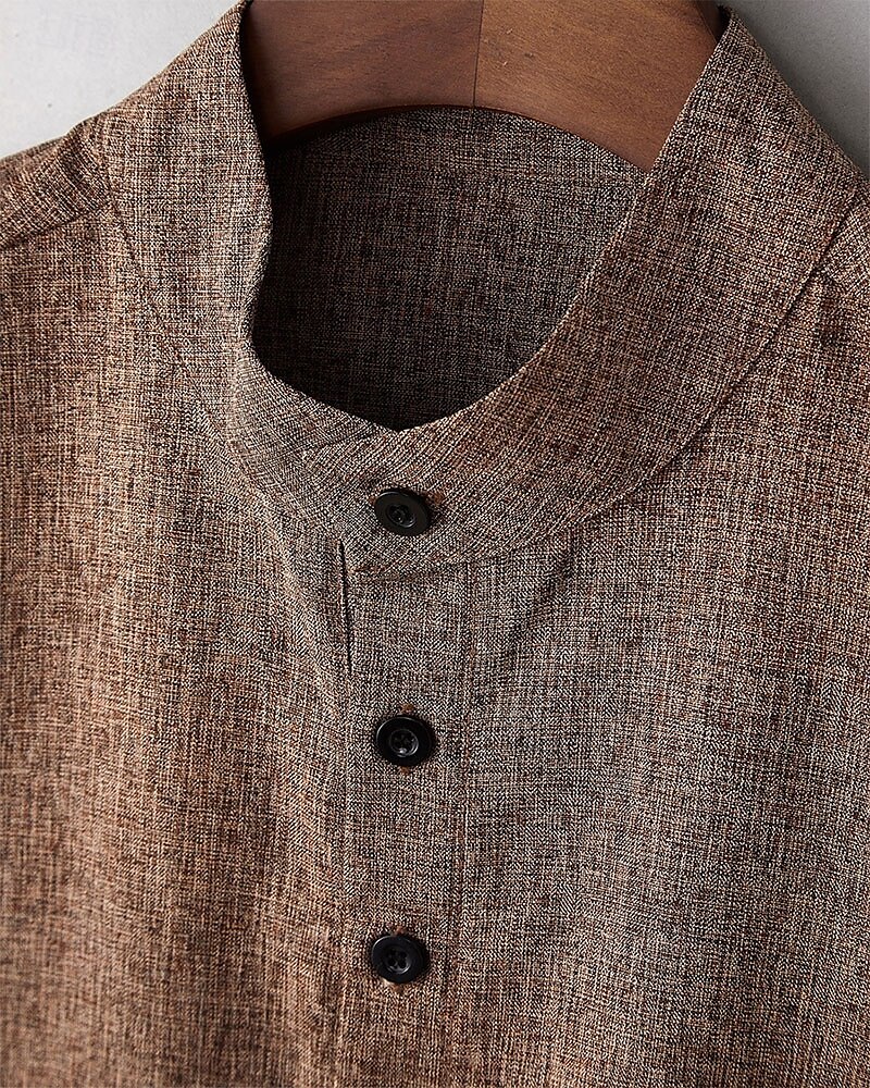 Per uomo Camicia Camicia Estiva Camicia casual Camicia da Spiaggia Camicia con Bottoni Cammello Manica Corta Semplice Henley Vacanza Camicia hawaiana Abbigliamento Poliestere Moda Casual Confortevole del 2025 a $24.99 –P4