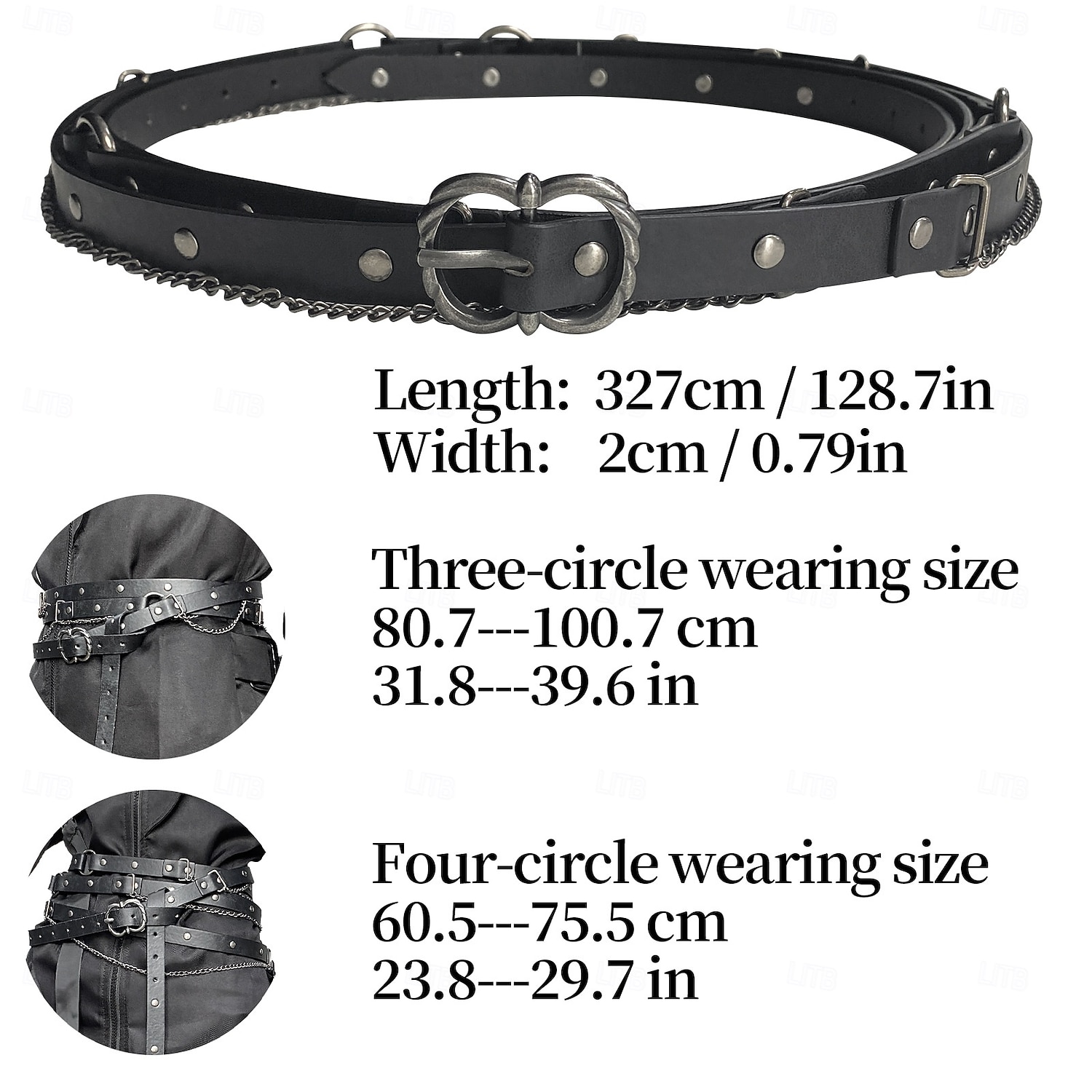Medieval Renaissance Waist Belt Viking Fancy Dress Men's Women's Unisex Celtic Viking Fantasy Halloween Carnival Masquerade Party LARP Adults' Belt 2026 - $20.99 –P1