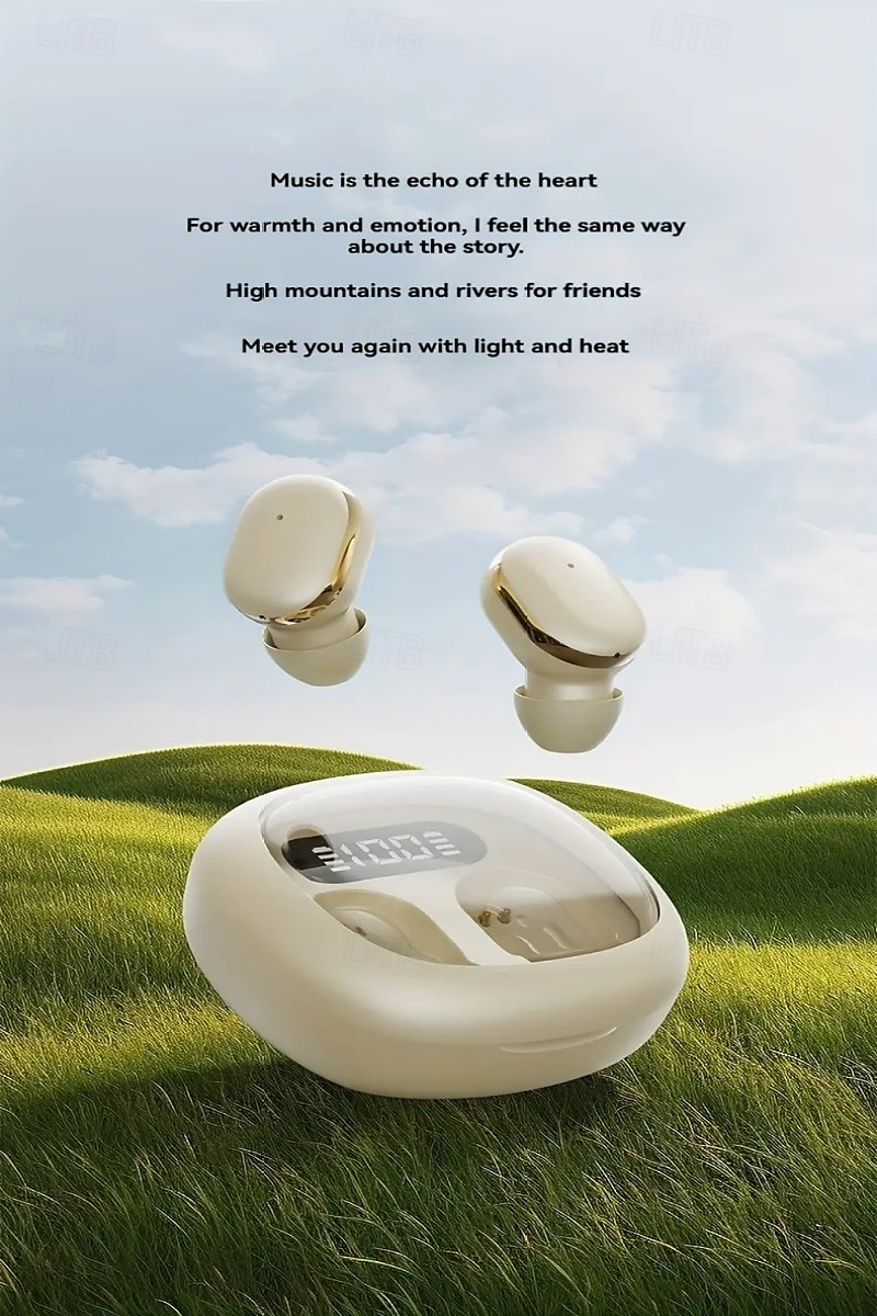Echte Draadloze Koptelefoon TWS Oordopjes In Ear Bluetooth 5.3 Ergonomisch Ontwerp met Oplaaddoos LED Vermogensweergave voor Reizen Fietsen Reis 2025 - $25.99 –P1