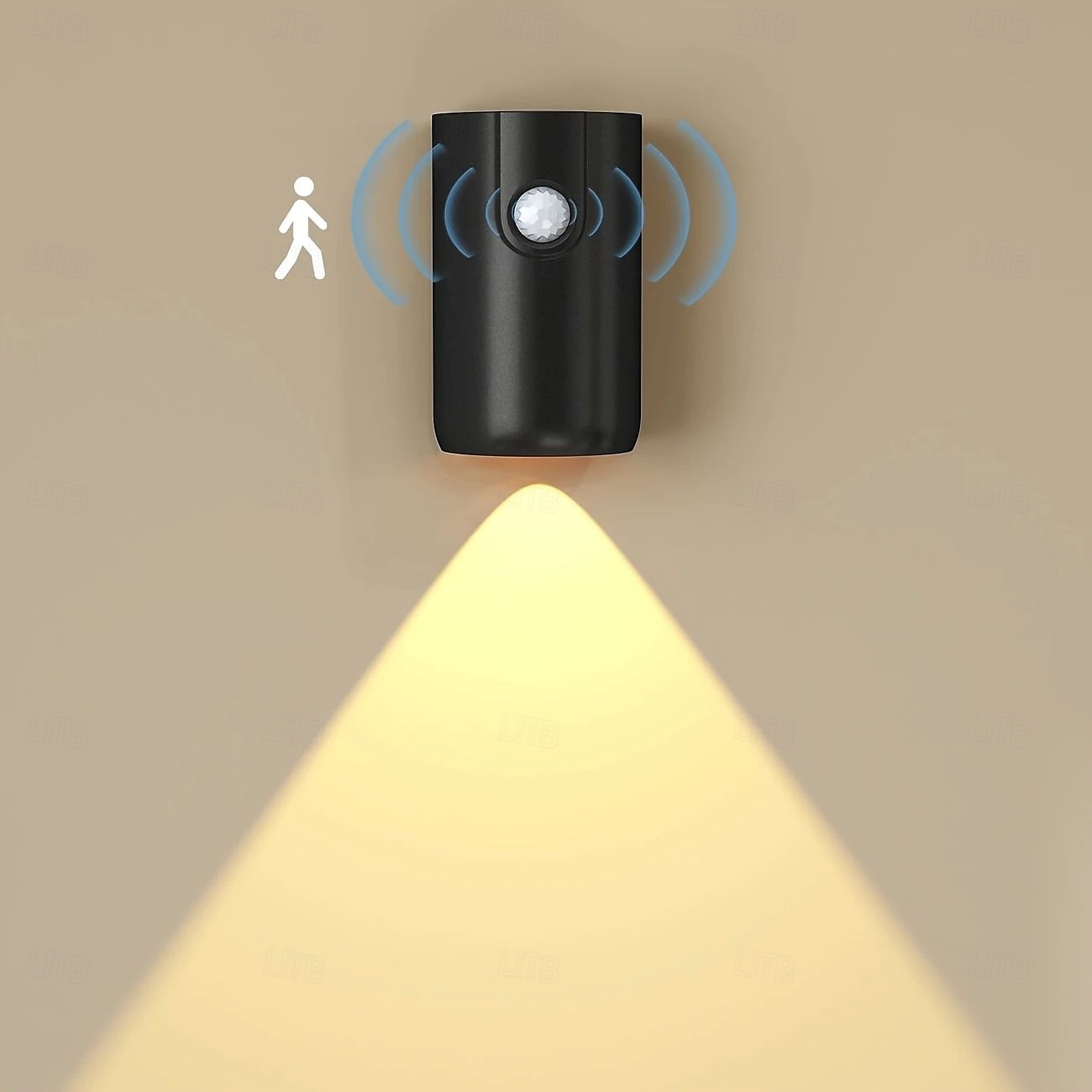 moderne enkle vegglamper led bevegelsessensor nattlys 3 farger dimbar usb oppladbar veggmaleri spotlight stue gang innflyttingsgave 1/2 stk 2025 - $25.99 –P9