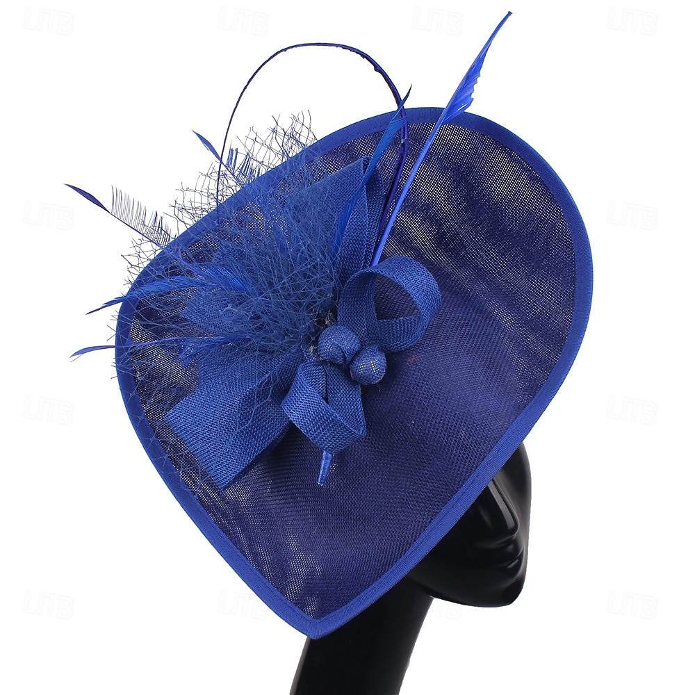 Kopfstück Federn Sinamay Hochzeit Abendgesellschaft Elegant Hochzeit Mit Feder Kopfschmuck Kopfbedeckung 2025 - $30.99 –P5
