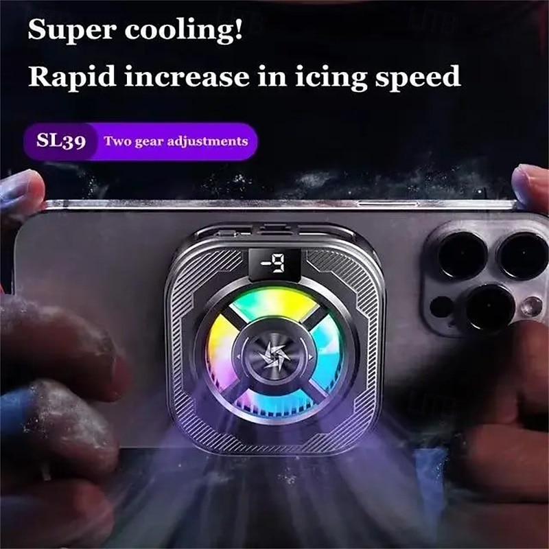 SL39 Mobile Phone Cooler Magnetic Back Clip Semiconductor Radiator with Silent Fan for Gaming 2025 - $34.99 –P8