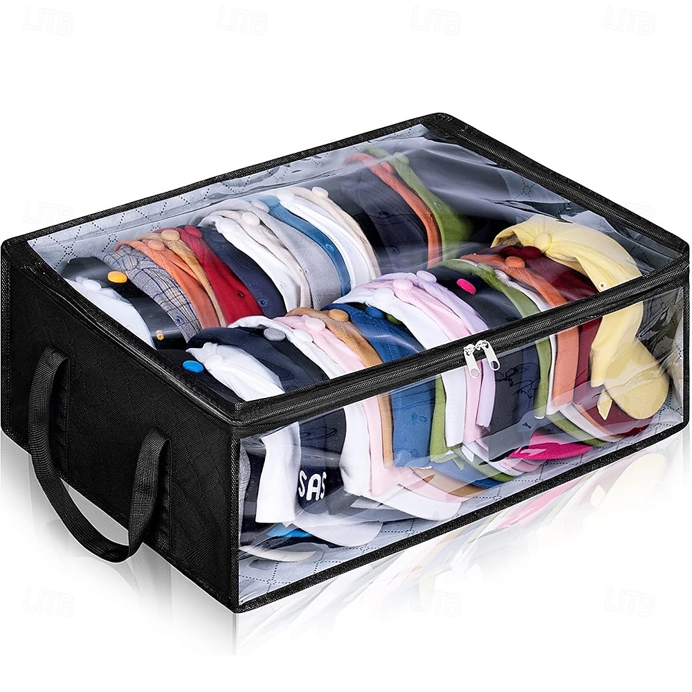 Hat Storage Under Bed Storage for Baseball Caps, Large Holds up to 40 Caps Wide Hat Organizer for Closet Snapback Holder, Grey 2025 - $9.49 –P8