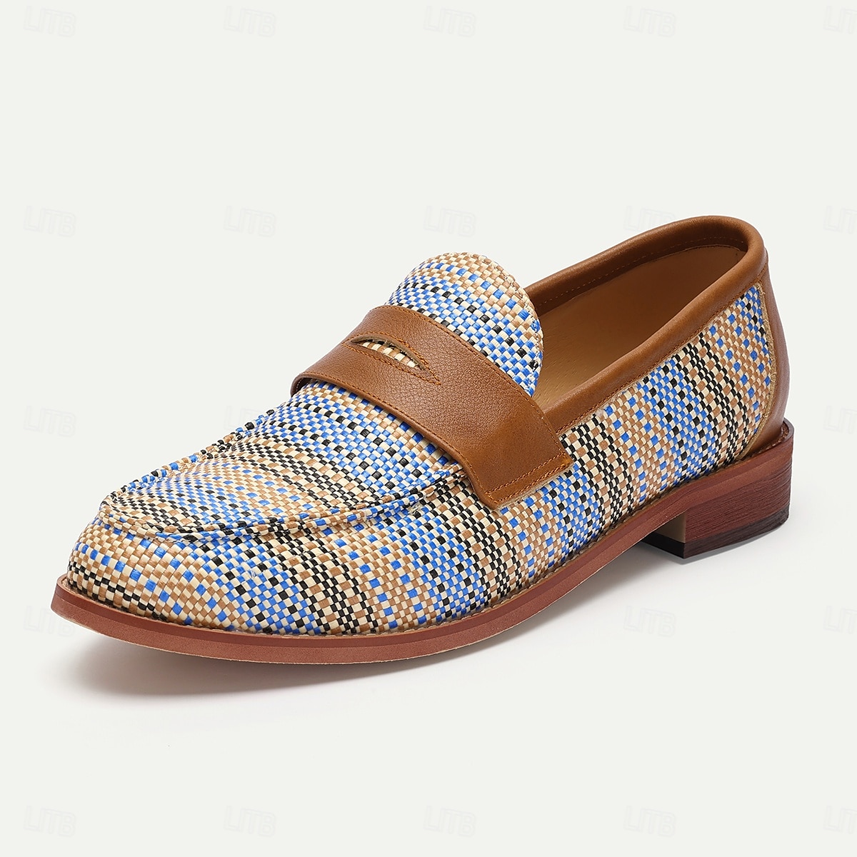 håndvevde, flerfargede slip-on loafers for menn – uformelle kunstneriske flate sko for sommer- og helgebruk 2025 - $46.99 –P2