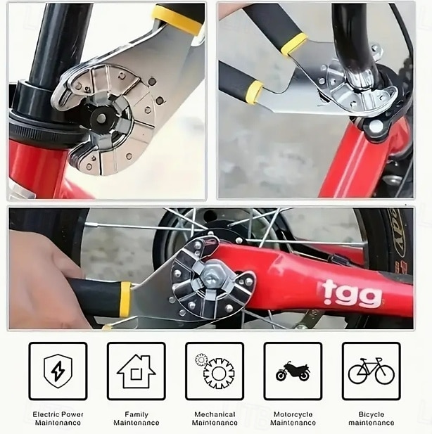 Clé universelle 8", clé plate, clé magique, compatible avec les écrous inférieurs à 3/4" de 2025 ? $17.99 –P5