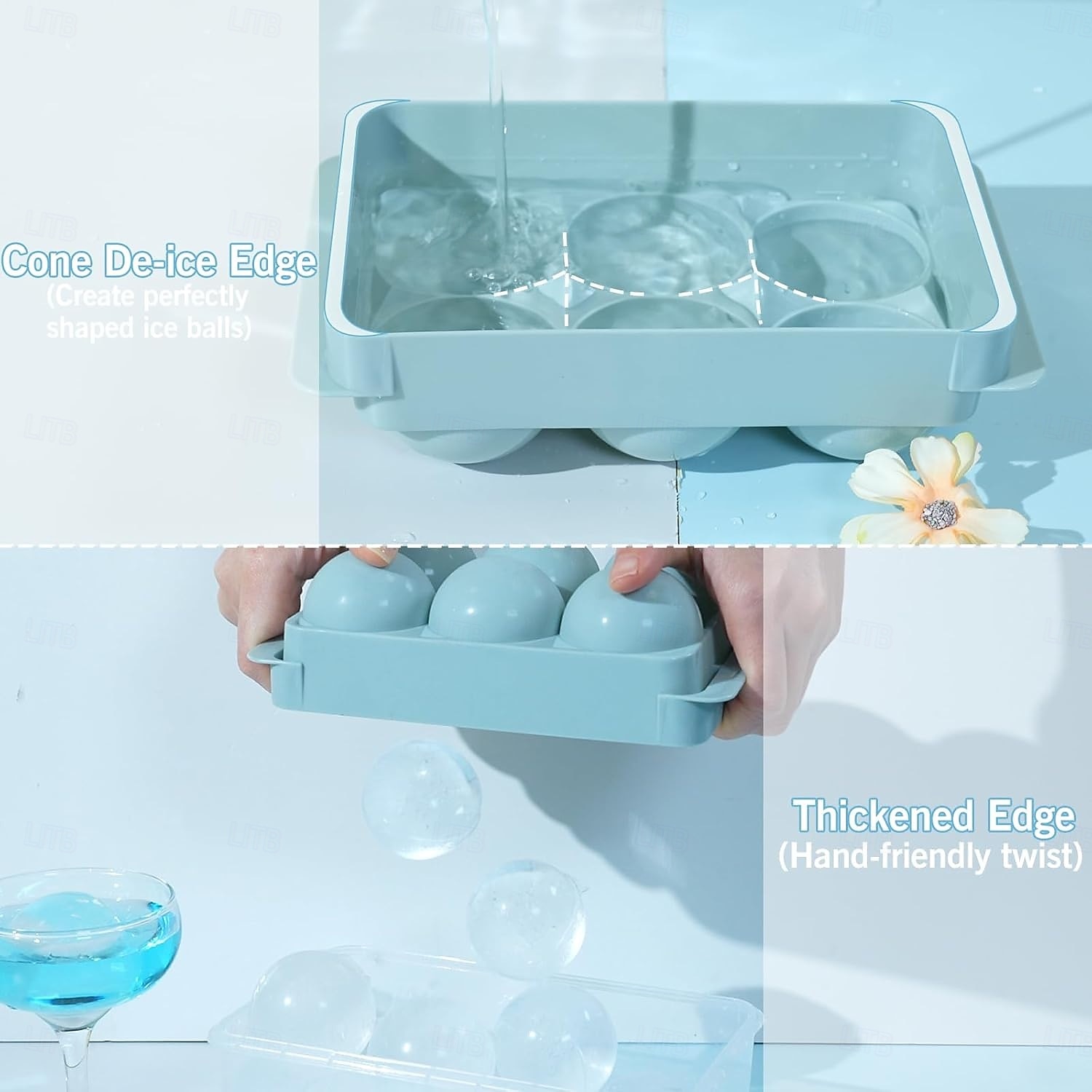 Large Ice Cube Molds, Big Round Whiskey Ice Cube Trays for Freezer, Easy to Fill & Release, Whiskey Bourbon Cocktail 2025 - $17.99 –P3