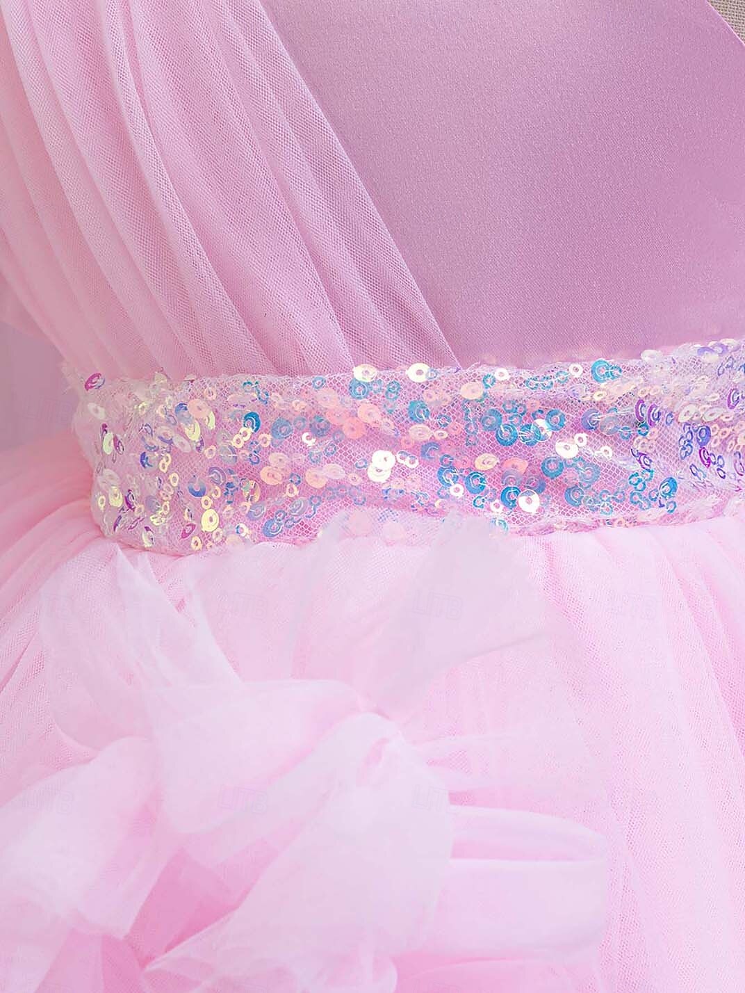 Děti Dívčí Šaty na párty Pevná barva Bez rukávů Zvláštní příležitosti Princeznovské Polyester Šaty na párty Léto Jaro Děti Žlutá Světlá růžová Trávová zelená 2025 - $41.99 –P14