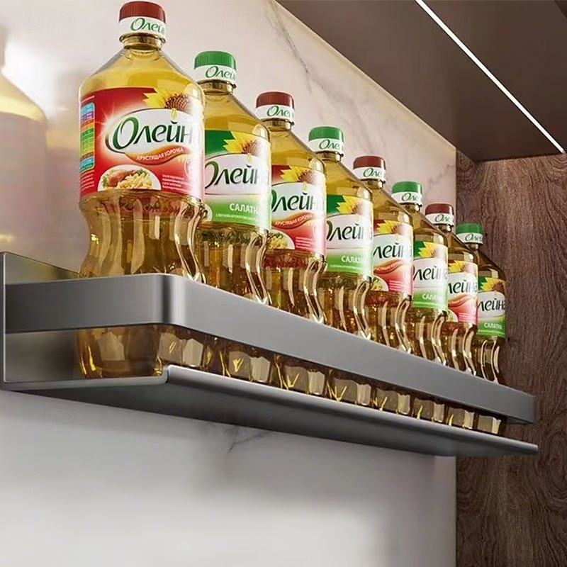 závěsný stojan na kořenky koupelnová nástěnná police, 30/40/50 cm nástěnná skříňka na kořenky nástěnný organizér na kořenky vodotěsný a nerezový organizér na koření 2026 - $28.99 –P6