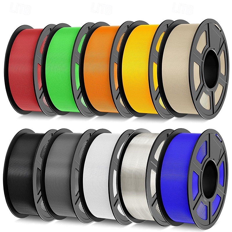 PETG υλικό εκτύπωσης 3D 1.75mm διαμέτρου με 0.02mm ανοχή 6 ρολά πολύχρωμου υλικού καλοτυλιγμένο 1.1kg ανά ρολό 2025 - $27.99 –P1