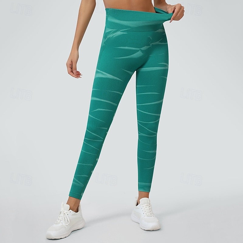 Women's Yoga Pants Yoga Leggings Elastic Waistband Tummy Control Butt Lift Yoga Gym Workout Pilates Pants Tie Dye Yellow Red Blue Fall Sports Activewear Stretchy Slim 2025 - $25.99 –P16