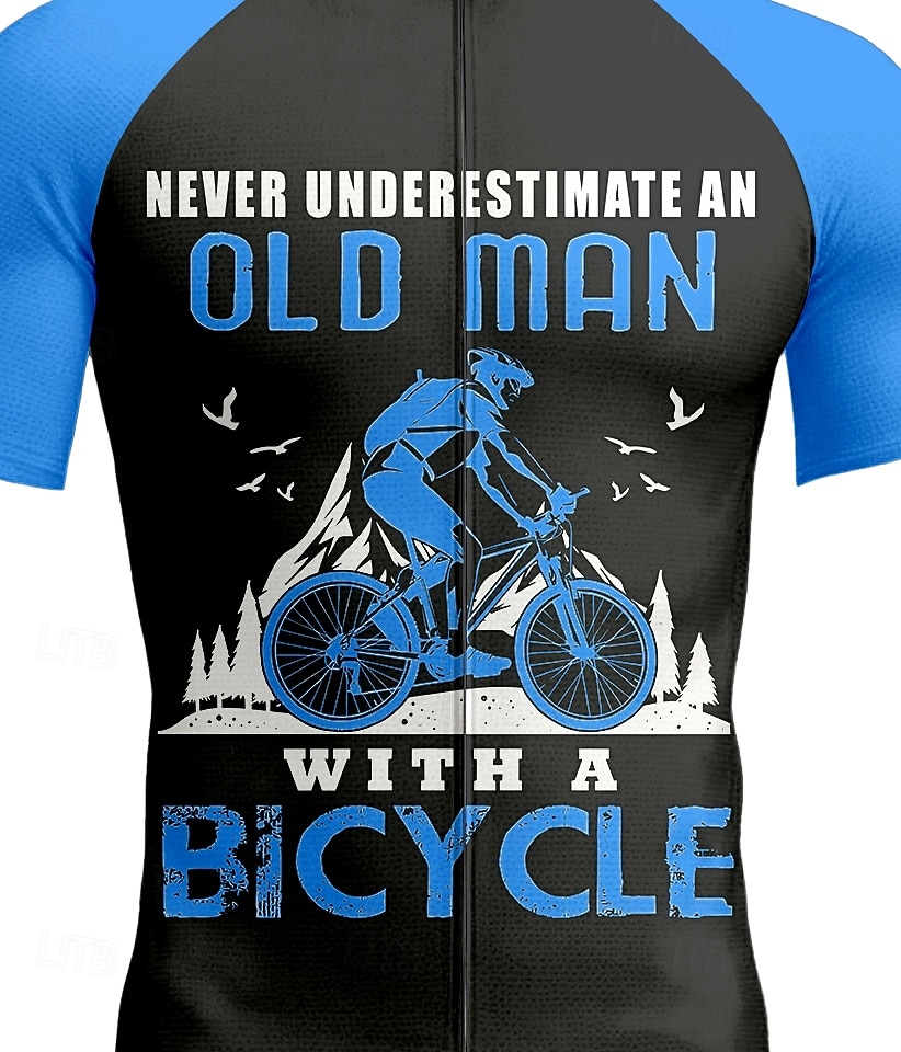 Per uomo Maglia da Ciclismo Grafico Lettere & Numeri Manica Corta Bicicletta Maglietta Maglia Top con 3 tasche posteriori Resistente ai Raggi UV Asciugatura Rapida Cerniera Frontale Strisce del 2026 a $30.99 –P3
