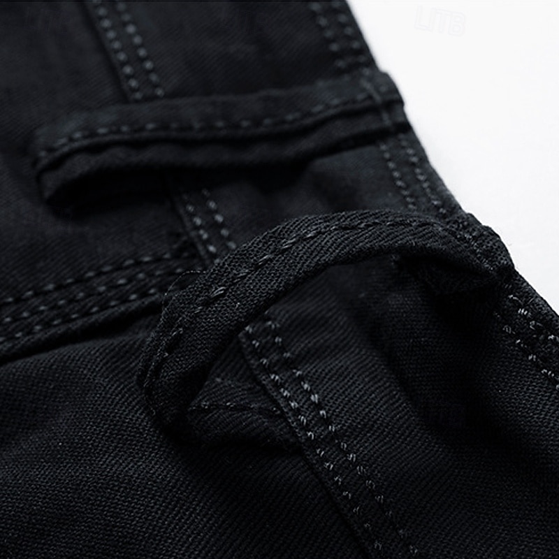 Men's Cargo Shorts Shorts Summer Shorts Work Shorts Golf Shorts Multi Pocket Button-Down Flap Pocket Plain Comfort Wearable Knee Length Outdoor Sport Daily Fashion Casual Black Yellow 2026 - $29.99 –P7