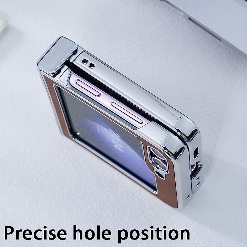 Phone Case For Apple AirTag Z Flip 7 Z Flip 6 Z Flip 5 Z Flip 4 Z Flip 3 Magnetic Adsorption Support Wireless Charging Shockproof Retro PC PU Leather 2025 - $27.99 –P5