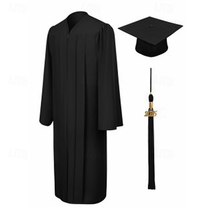 unisex vuxen matt examensmössa och klänning tofs set 2025 - $27.99 -P2