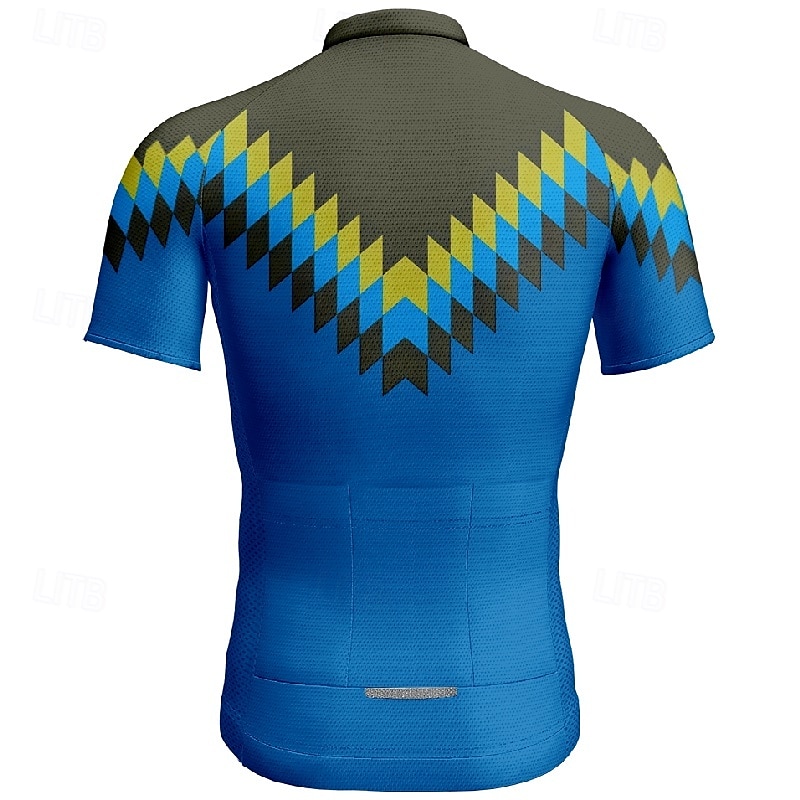 Pánské Cyklodres Krátký rukáv Kolo Tričko Dres se 3 zadními kapsami Horská cyklistika Prodyšné Rychleschnoucí Anatomický design Odvod Žlutá Červená Modrá Sportovní Oblečení 2025 - $25.99 –P16
