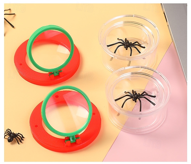 12-Pack Bug Catcher Kit with Magnifying Glass Plastic Insect Observation Jars Nature Exploration Science Educational Tool Bug Collector Containers with Tweezers 2025 - $40.99 –P4