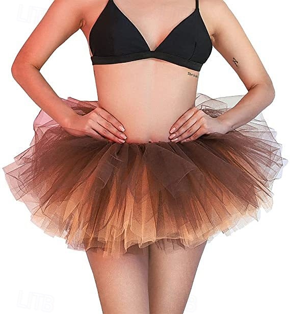 Retró Édes Lolita 1950-es Alsószoknya Tüllszoknya Szoknya alatt Jelmez Női Lány Farsang Álarcos mulatság július 4-e Alkalmi / Napi Tini Felnőttek Alsószoknya Nyár 2025 - $15.99 –P5