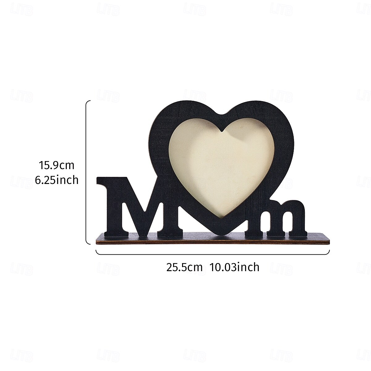 Decorazione in legno per la festa della mamma, regalo per la mamma, ornamento a forma di cuore con la lettera della mamma per il tavolo, decorazione moderna per la casa come regalo per la festa della del 2025 a $23.99 –P2