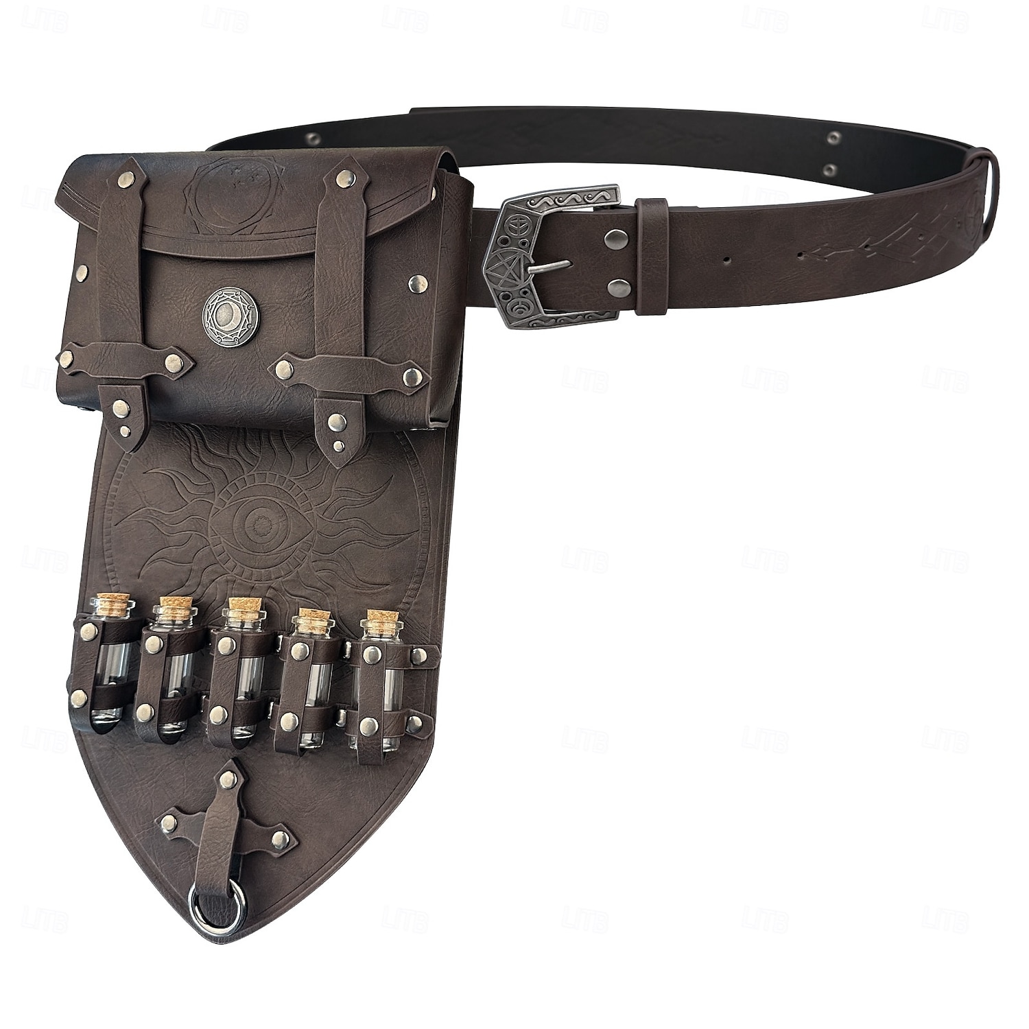 Kostymer i middelalderstil Renessanse Midjebelte Beltepose Magisk flaske kriger Vikinger Herre Dame Unisex Halloween Maskerade Ytelse LARP Voksne Belte Veske Magisk flaske 2025 - $46.99 –P13