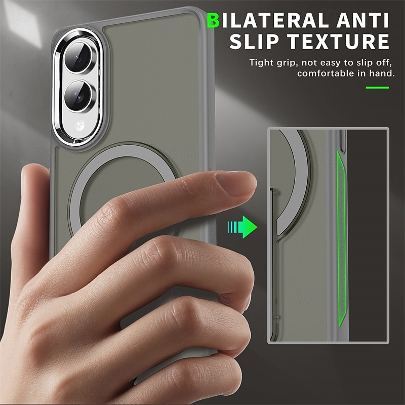 Чехол для телефона Samsung Galaxy S24 S24 Ultra Plus S23 Ultra S25 S25 Plus S25 Ultra с магнитной адсорбцией и подставкой полупрозрачный магнитный PC 2025 - $22.99 –P3