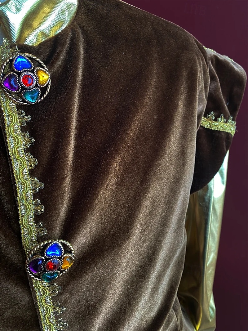 Medieval Renaissance Outfits Prince Celtic Knight Fancy Dress Men's Royal Halloween Carnival Masquerade Performance LARP Ren Faire Adults' Costume 2025 - $291.29 –P7