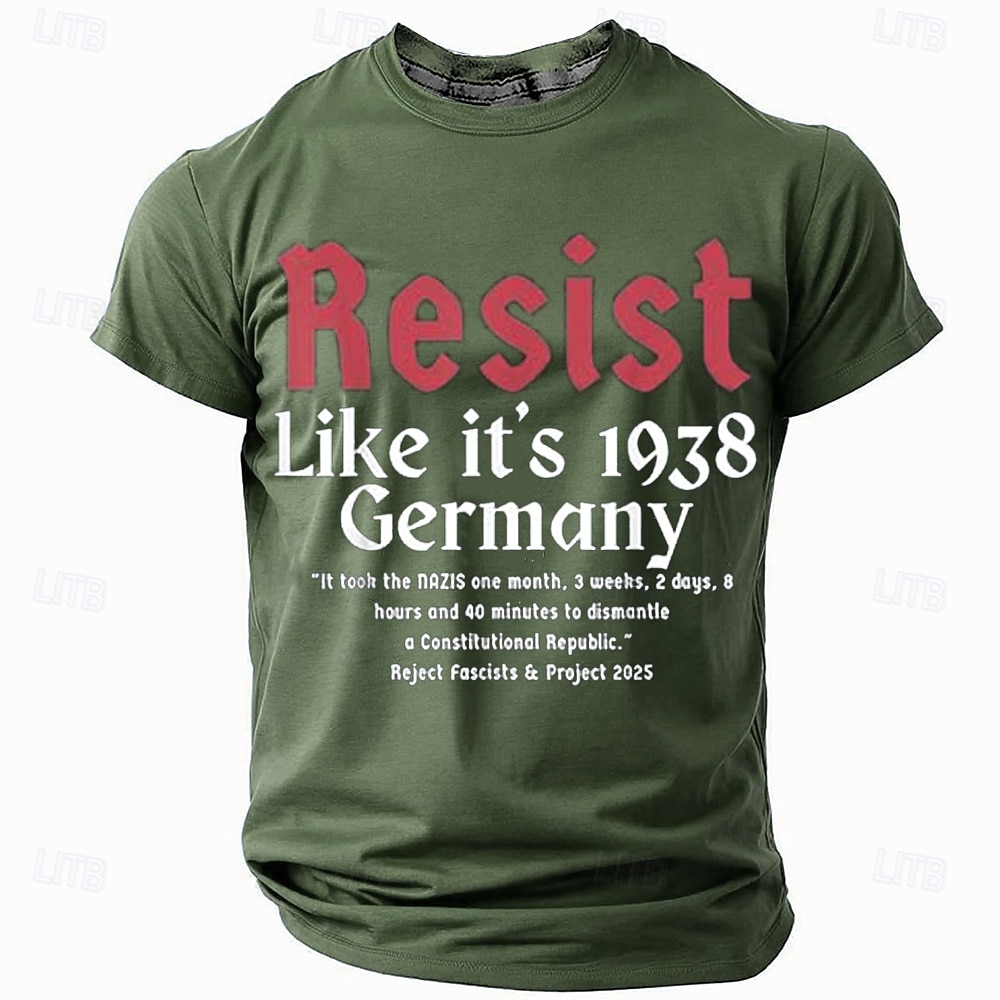 Herren Lustiger Slang T Shirt Kurzarm T-Shirt 3D-Druck Rundhalsausschnitt Rundhals Hemd Mode Täglich Basic Straße Lässig Täglich Schwarz Blau Grün Sommer Frühling Ganzjahres Bekleidung S M L XL XXL 2025 - $17.99 –P2